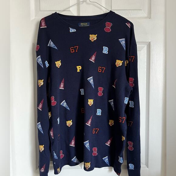 Polo Ralph Lauren Men’s Long Sleeve Waffle Knit Shirt XL - Picture 3 of 6